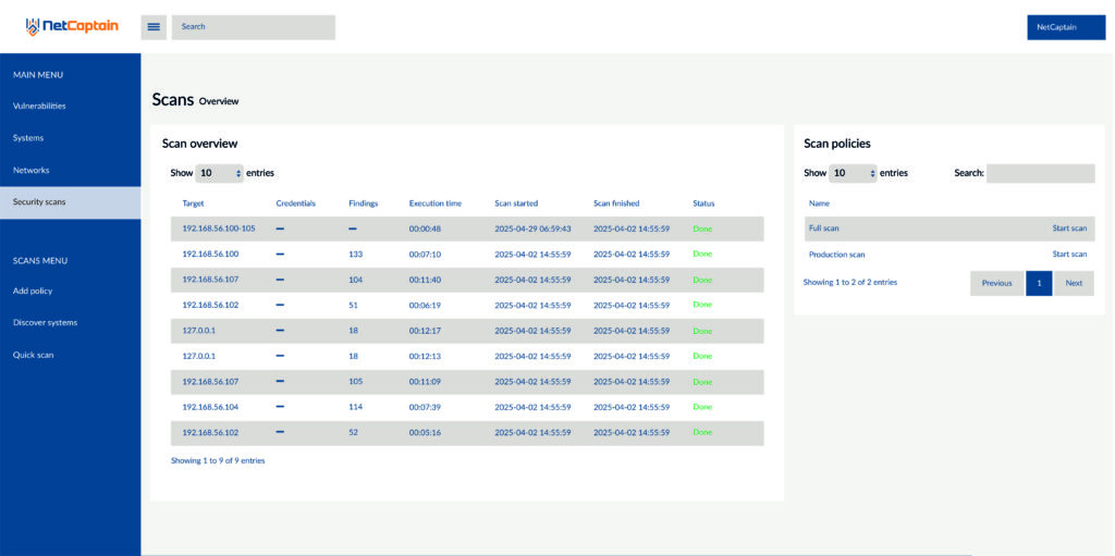 Network Scans