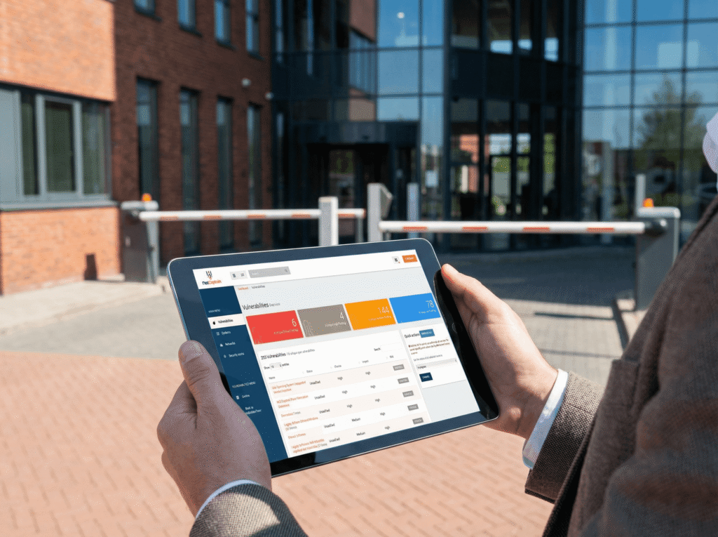 NetCaptain Dashboard op een tablet